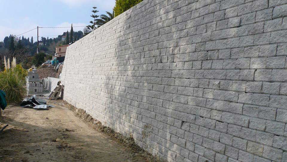 construction mur de soutènement